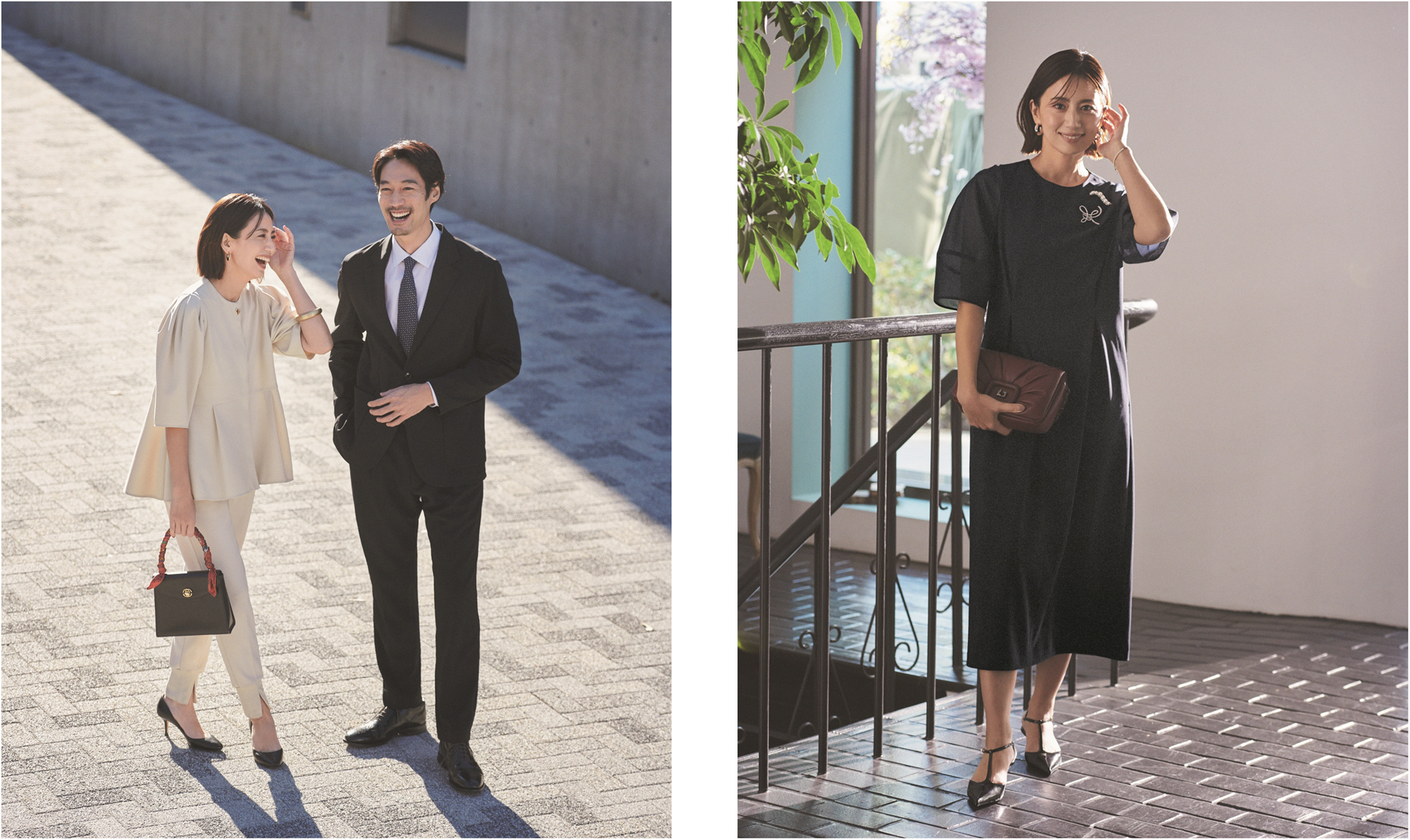 UNFILO L 【VERY×UNFILOコラボ】BEAUTY MOVE シアースリーブ ワンピース （ネイビー） -ファッション通販 FASHION  WALKER [UNFILO] 【VERY コラボ】 BEAUTY MOVE シアースリーブ ワンピース