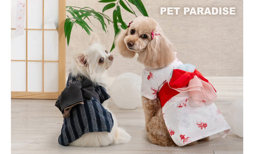 ペットパラダイス』 ペット用「浴衣・法被・じんべえ」シリーズ