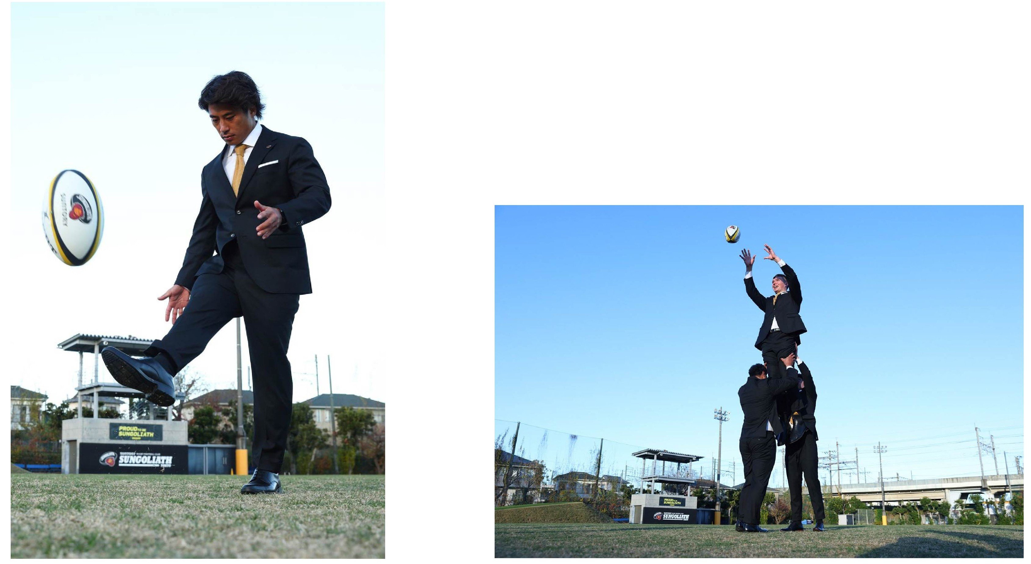 オーダーメイドの『KASHIYAMA』 ラグビー「東京サントリーサンゴリアス